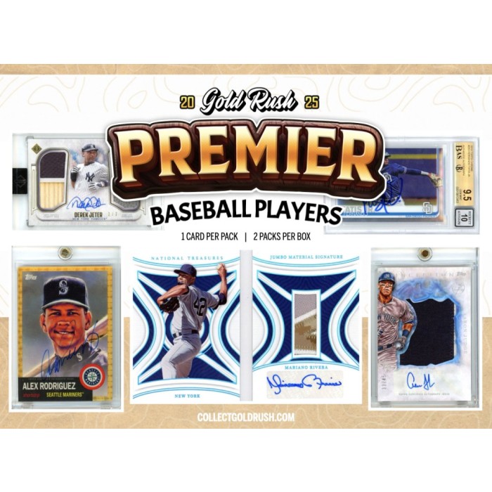 2025 Gold Rush Premier Baseball Players Box | Steel City Collectibles