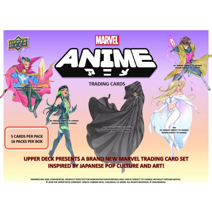 2020 Upper Deck Marvel Anime Hobby 8-Box Case | Steel City