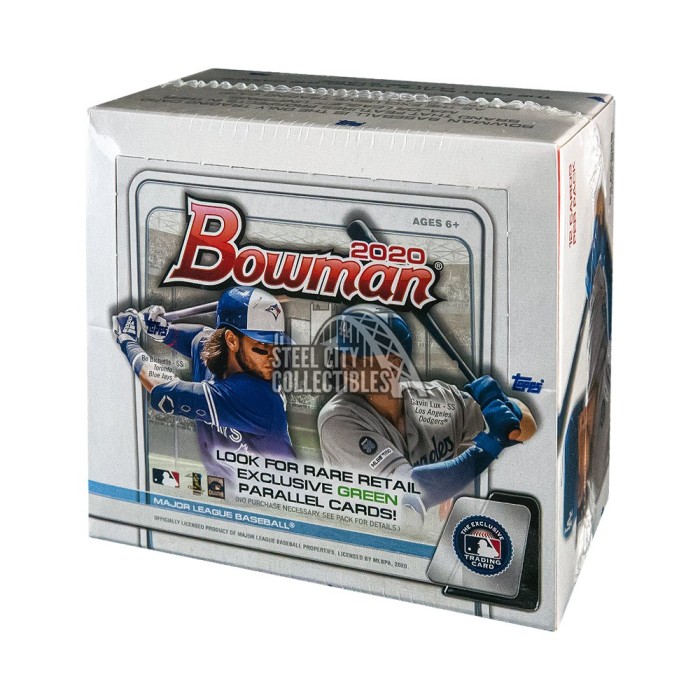 2020 Bowman Baseball 24-Pack Retail Box | Steel City Collectibles 2020 Bowman Baseball 24-Pack Retail Box | Steel City Collectibles