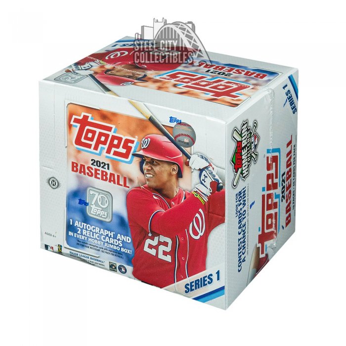 2021 Topps Series 1 Baseball HTA Hobby Jumbo Box Steel City Collectibles