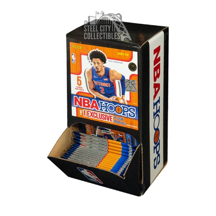 2021-22 Panini Hoops Basketball 48 Pack Gravity Feed Box | Steel City