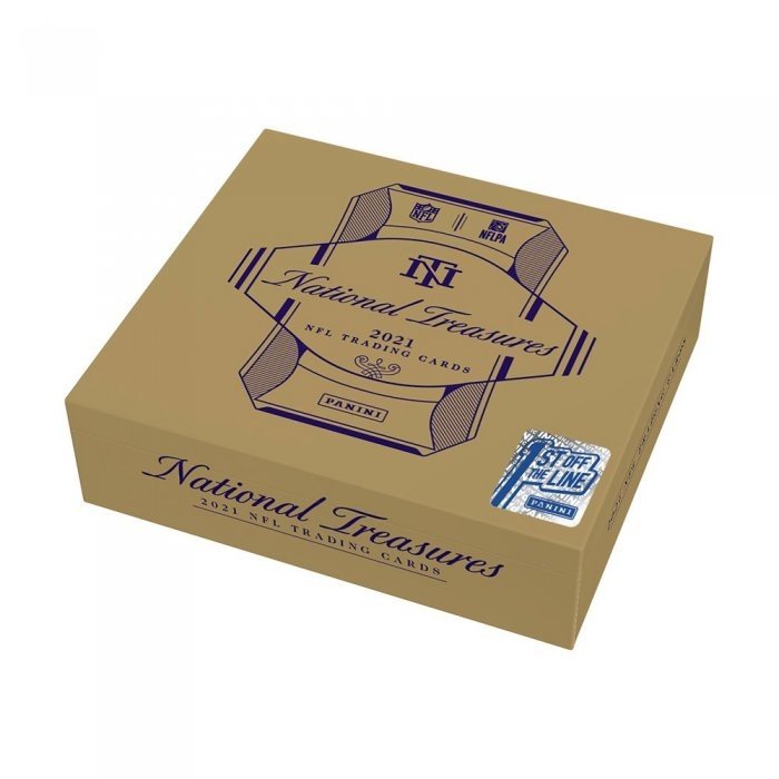 2021 Panini National Treasures Football Hobby Box 1st Off The Line