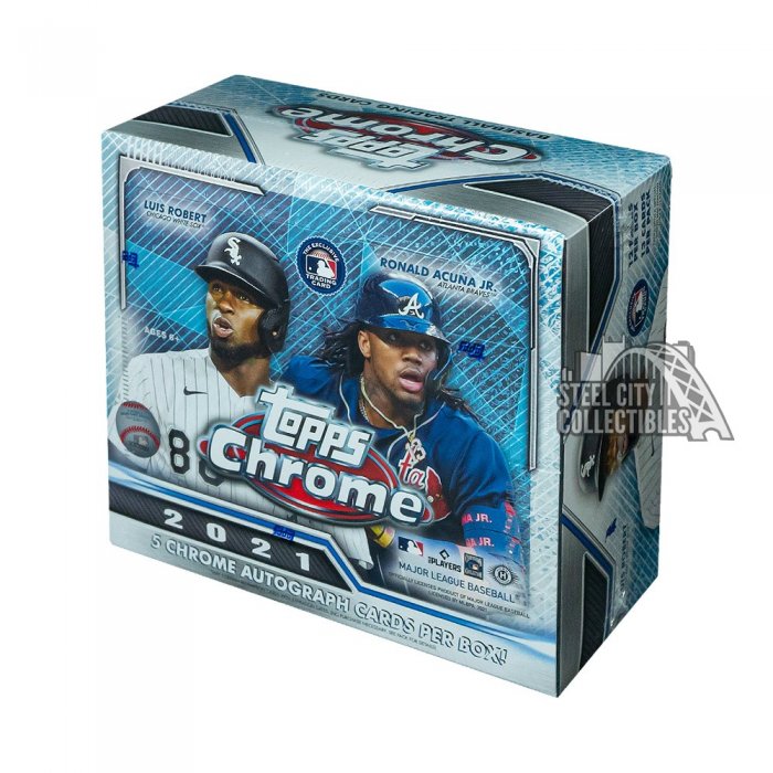 2021 Topps Chrome Baseball HTA Jumbo Hobby Box | Steel City