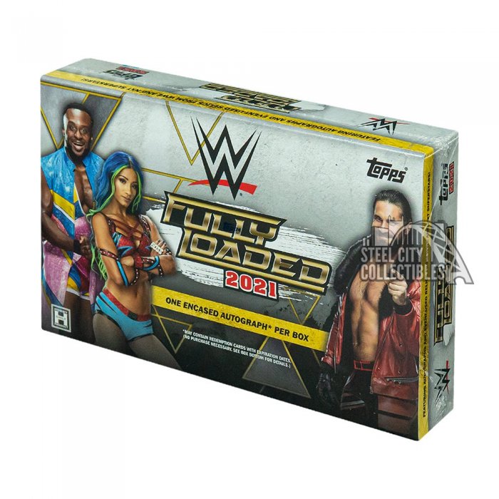 2021 Topps WWE Fully Loaded Wrestling box ONE encased Autograph card/bx 