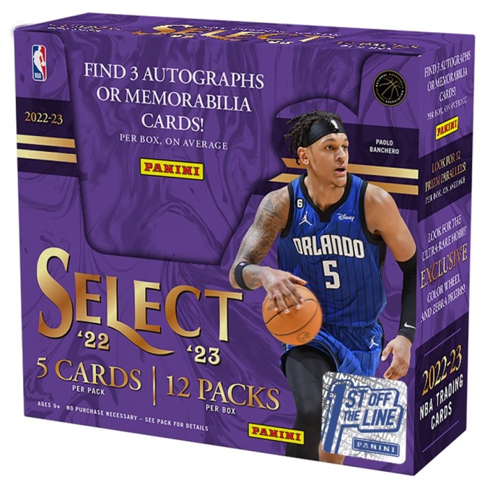 202223 Panini Select Basketball Hobby Box 1st Off The Line Steel