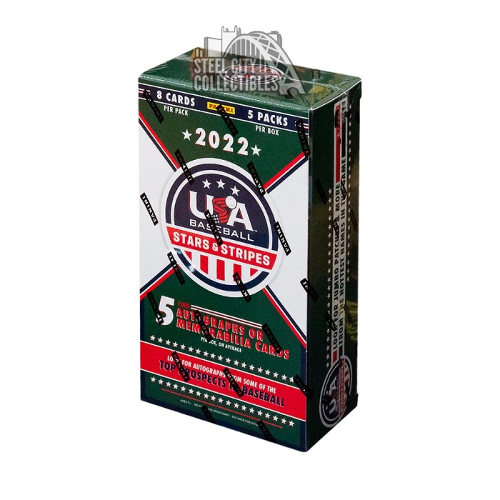 2022 Panini USA Stars & Stripes Baseball Hobby Box Steel City