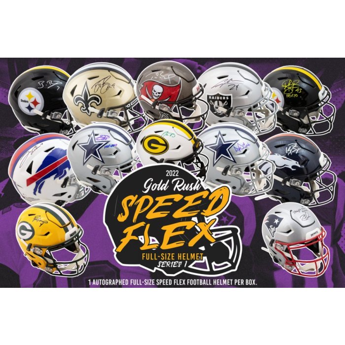 2022 Gold Rush Autographed Full-Size Speed Flex Helmet Edition Series 1 Box