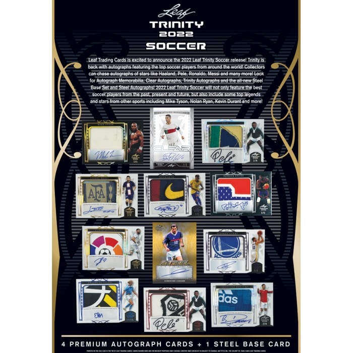 2022 Leaf Trinity Soccer Hobby Box Random Hit Group Break #20