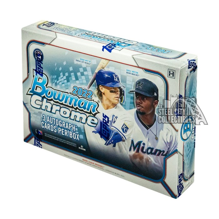 2022 Bowman Chrome Baseball HTA Choice Box Steel City Collectibles