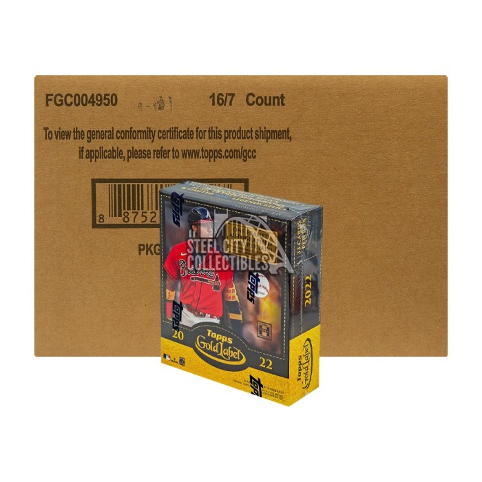 Amazon.com: 2022 Topps Gold Label Baseball Hobby Box (7