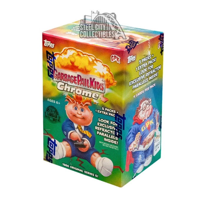 2022 Topps Garbage Pail Kids Chrome 6-Pack Blaster Box | Steel