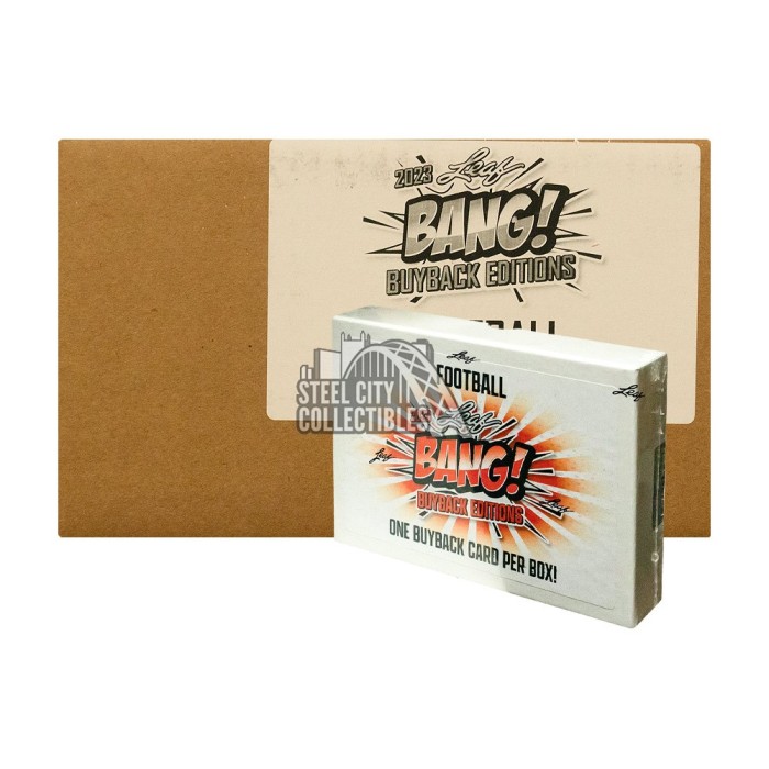 2023 Leaf Bang! Football Edition 8Box Case Steel City Collectibles