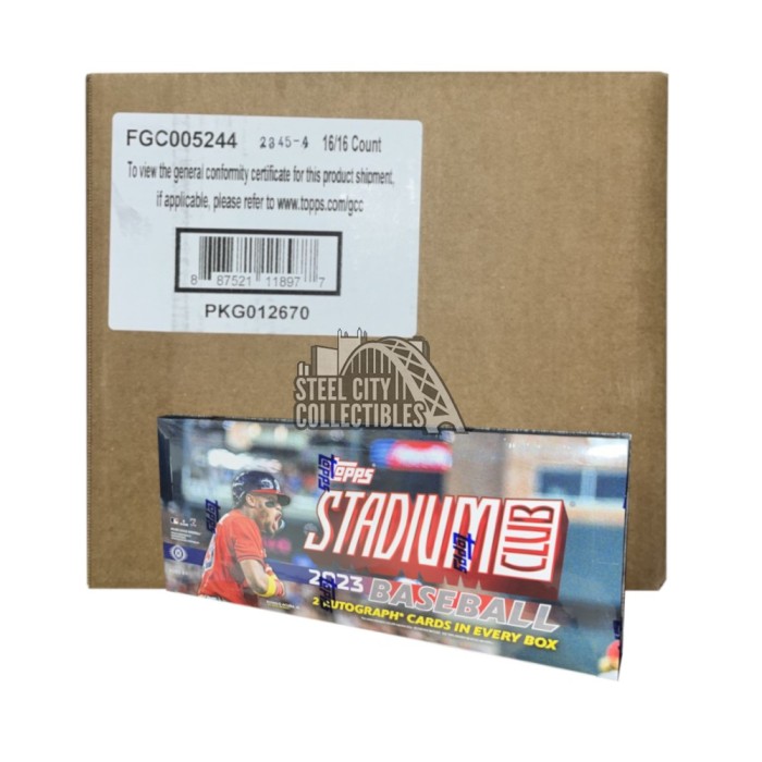 2023 Topps Stadium Club Baseball Hobby 16Box Case Steel City