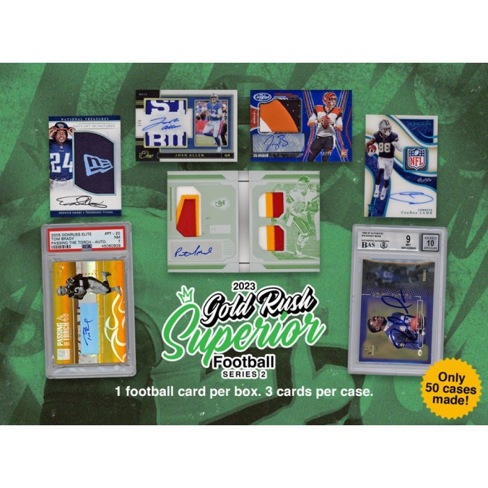 2023 Gold Rush Superior Football Series 2 Box Steel City Collectibles