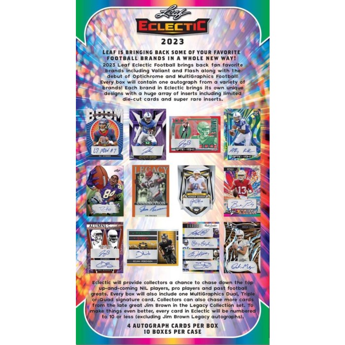 2023 Leaf Eclectic Football Box Steel City Collectibles