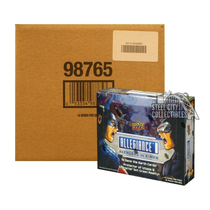 Allegiance Avengers vs X-Men 新品未開封ボックス 2023 Upper Deck Marvel's Allegiance: Avengers vs X-Men Hobby