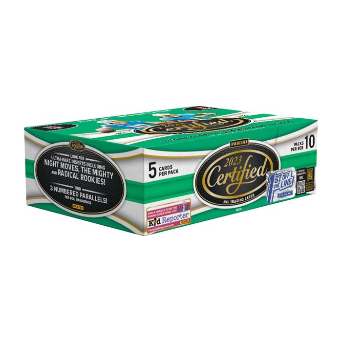 2023 Panini Certified Football Hobby Box 1st Off The Line Steel