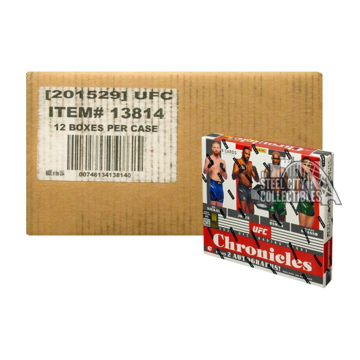 2023 Panini Chronicles UFC Hobby 12-Box Case | Steel City