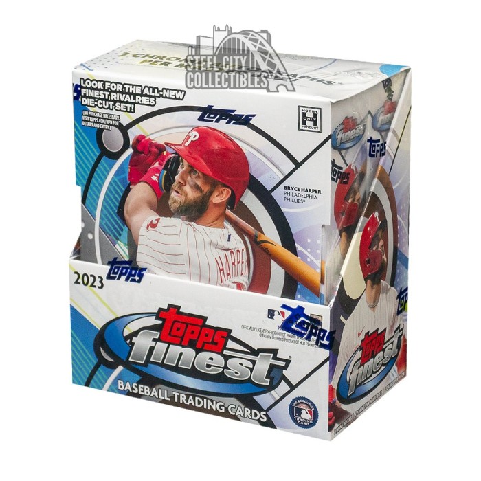 2023 Topps Finest Baseball Hobby Box Steel City Collectibles