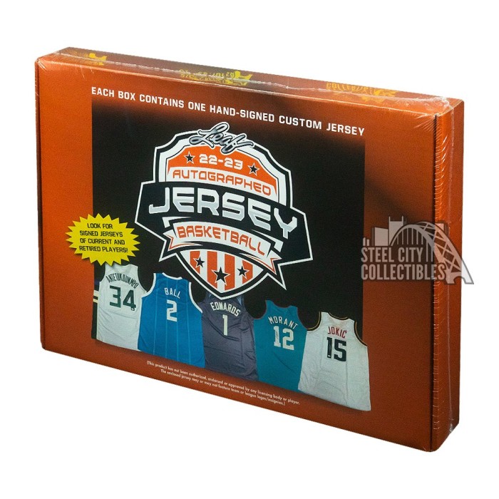 202223 Leaf Autographed Jersey Basketball Edition Box Steel City