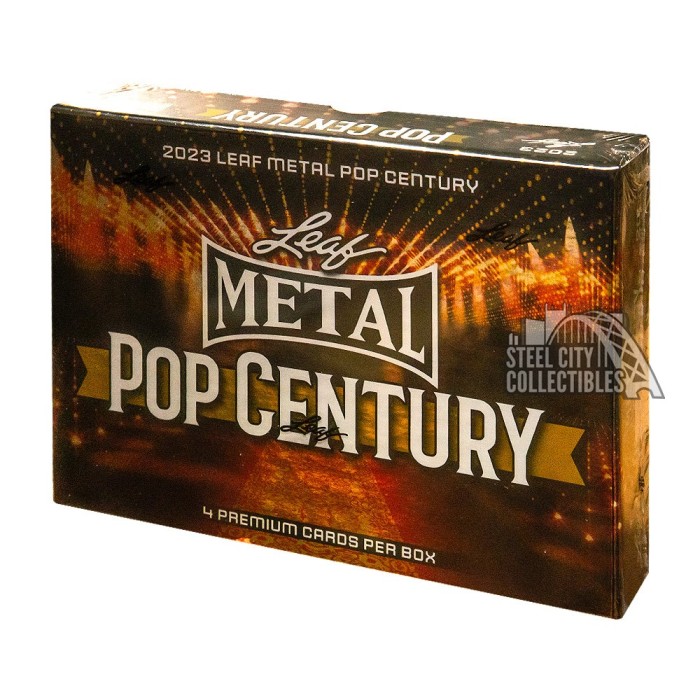 thumbnail image 2 of Sports Memorabilia Cards 2025 Leaf Metal Pop Century Trading Card Box - 6 Cards With Autographs & 1-of-1 Proofs 2025 Leaf Metal Pop Century Box (6 Cards/bx 10 2 of 12