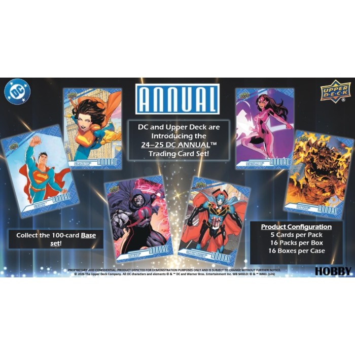 2024-25 Upper Deck DC Annual Hobby 16-Box Case | Steel City