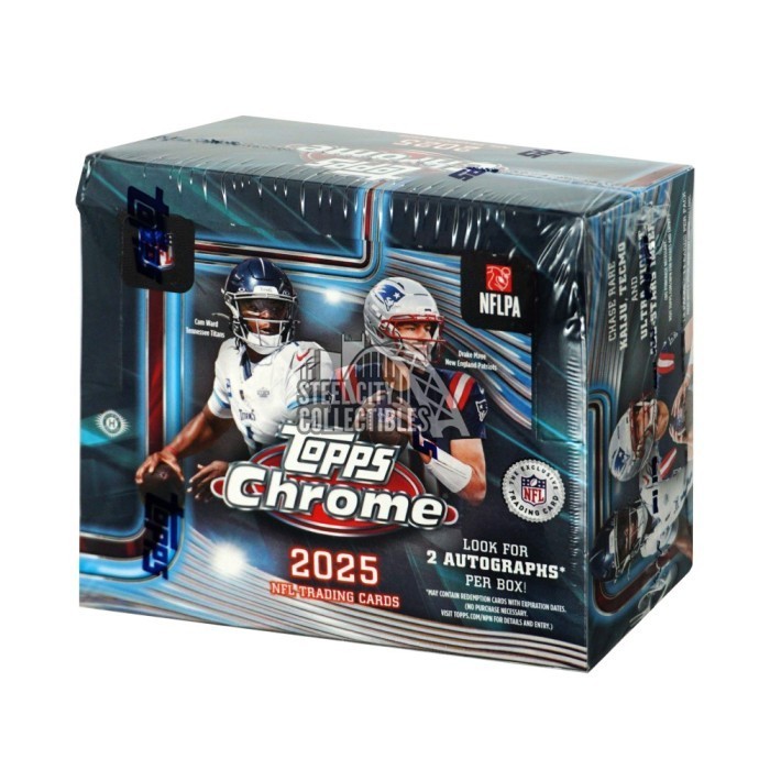 2025 Topps Chrome Football Hobby Jumbo Box Random Division Group