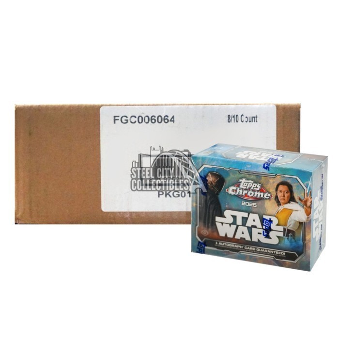 2025 Topps Star Wars Chrome Hobby 8-Box Case Pick Your