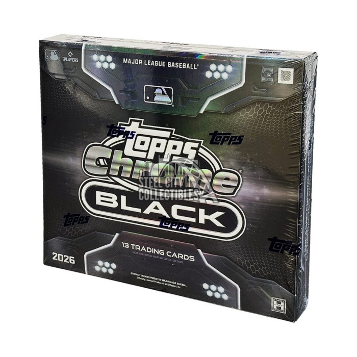 2026 Topps Chrome Black Baseball Hobby Box Random Division Group