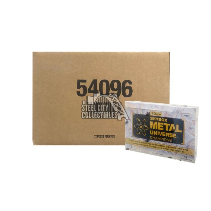 2024 Upper Deck Skybox Metal Universe Champions Hobby 12-Box Case