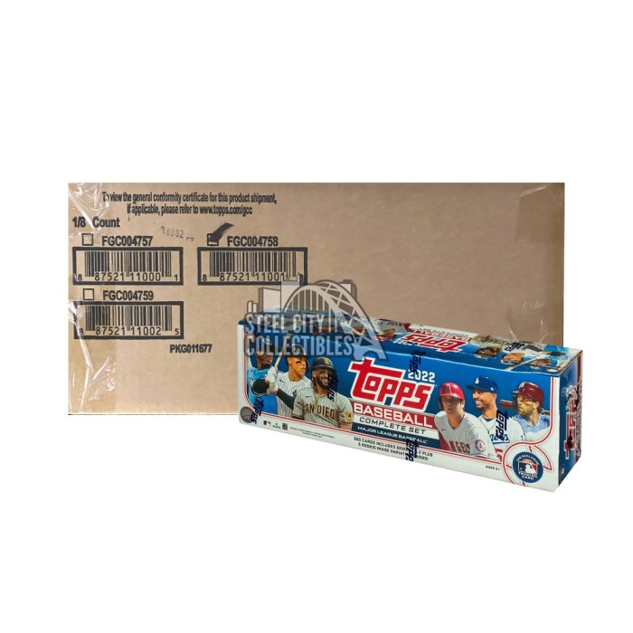 2022 Topps Baseball Factory Set Retail Version 8-Set Case