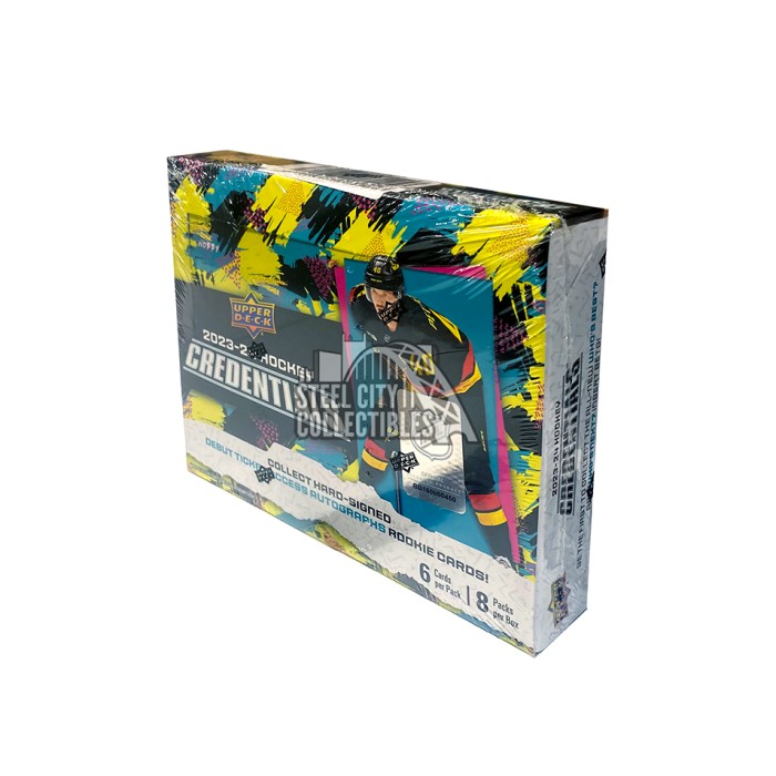 2023-24 Upper Deck Credentials Hockey Hobby Box | Steel City