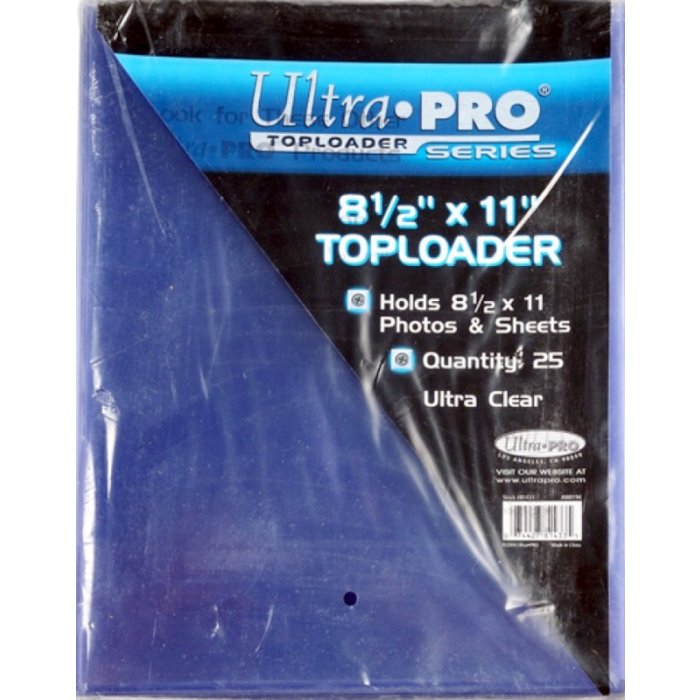 8.5x11 Ultra Pro Toploaders Pack of 25 Steel City Collectibles