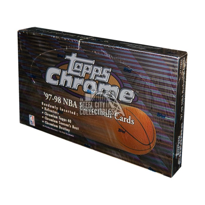 1997-98 Topps Chrome Basketball 24-Pack Retail Box | Steel City