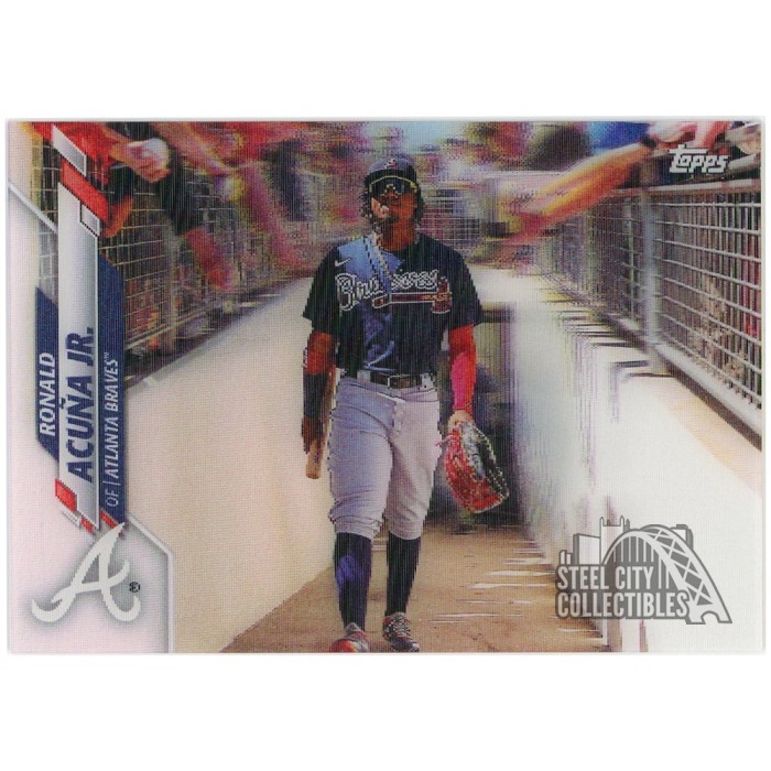 2020 Topps #150 Ronald Acuña Jr. Gold Star Parallel – Atlanta Braves, Base Set