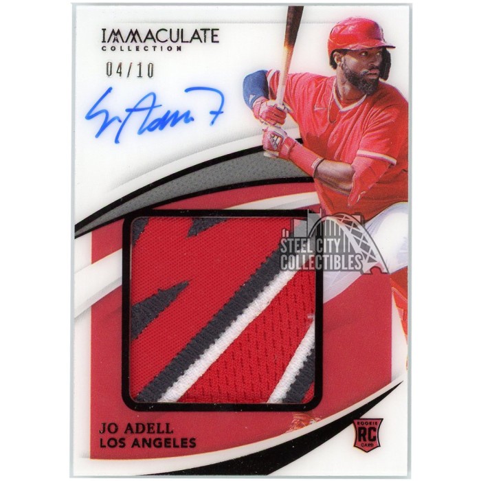 Jo Adell 2021 Panini Immaculate Premium Rookie Patch Autograph