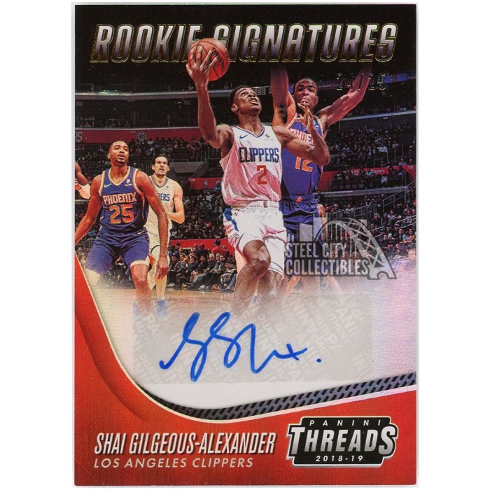 Shai Gilgeous-Alexander 2018-19 Panini Threads Rookie