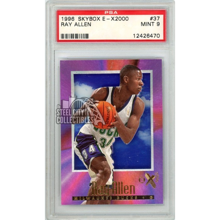 Ray Allen 1996-97 Skybox E-X2000 Rookie Card #37 PSA 9 | Steel City ...