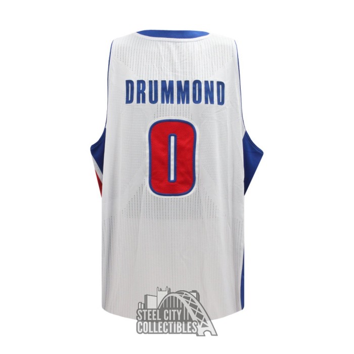 Men's Detroit Pistons Andre Drummond adidas Gray Replica Basketball Jersey