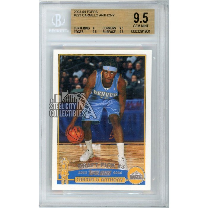 Carmelo Anthony 2003-04 Topps Basketball Rookie Card #223 BGS 9.5
