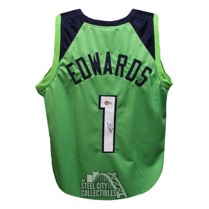 Anthony Edwards Autographed Gray Jersey – Fan HQ