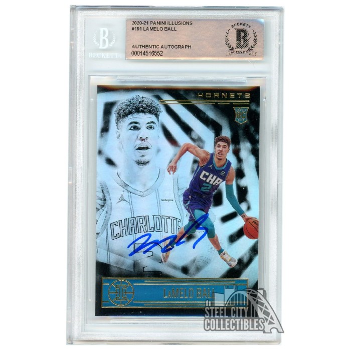 LaMelo Ball 2020-21 Panini Illusions Autograph Rookie Card #151 BAS