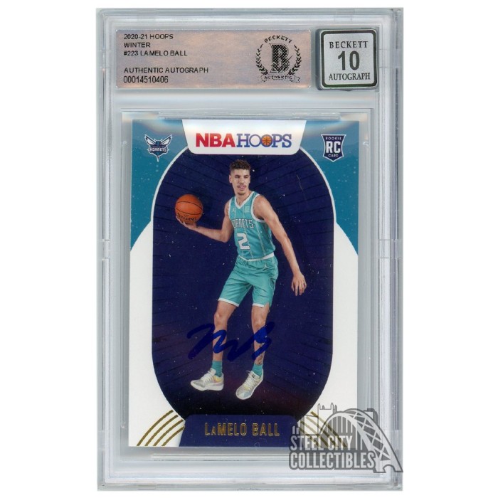 LaMelo Ball 2020-21 Panini Hoops Winter Autograph Rookie Card #223 BAS