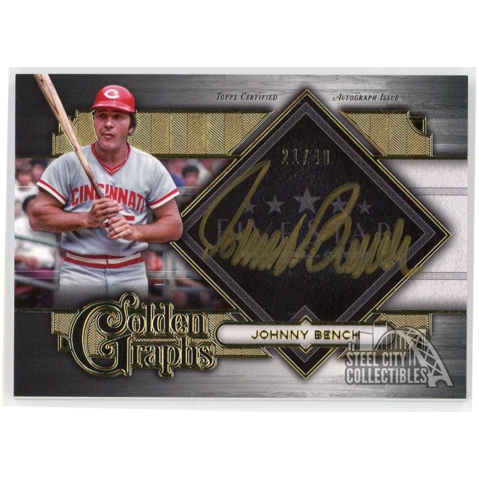 Johnny Bench 2022 Topps Five Star Golden Graphs Auto Card