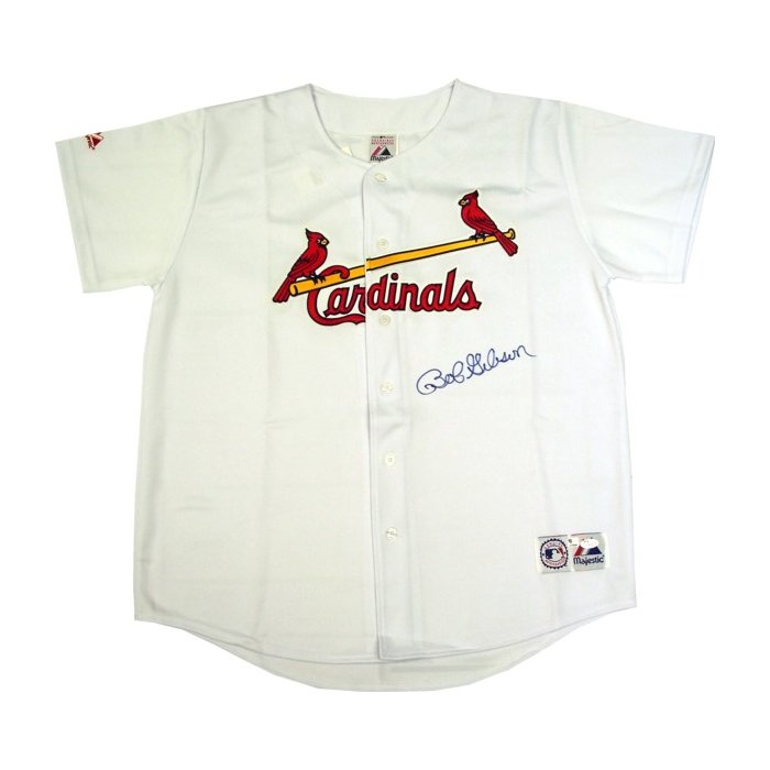 Bob Gibson Autographed St. Louis Cardinals Home Majestic Jersey