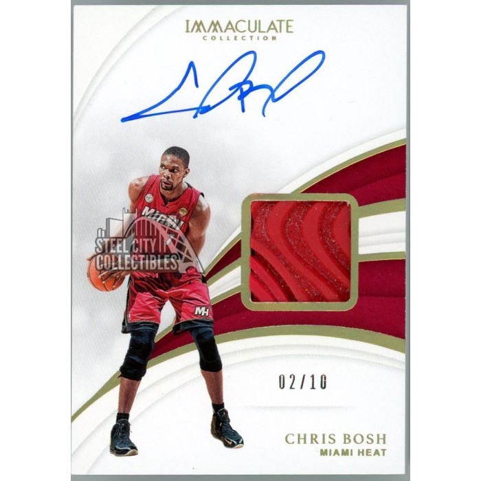 Chris Bosh 2018-19 Panini Immaculate Sneaker Autograph Card #SN