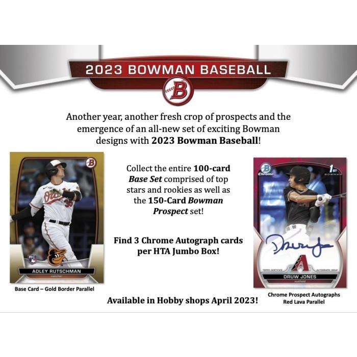2023 Bowman Baseball Hobby Jumbo 8Box Case PICK YOUR TEAM Group Break
