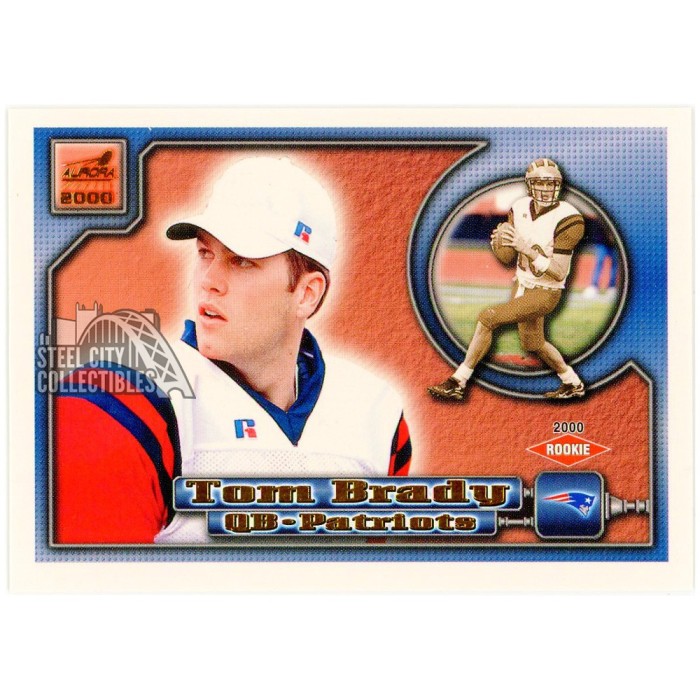 Tom Brady 2000 Pacific Aurora Rookie Card #84 | Steel City