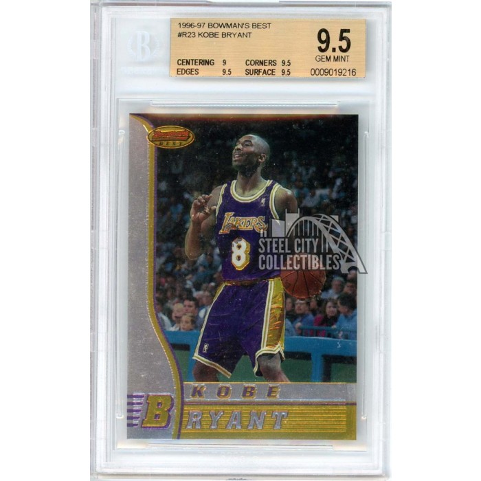 Kobe Bryant 1996-97 Bowman's Best Rookie Card #R23 BGS 9.5 | Steel