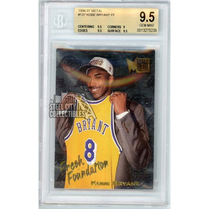 Kobe Bryant 1996-97 Fleer Metal Fresh Foundation Rookie Card #137